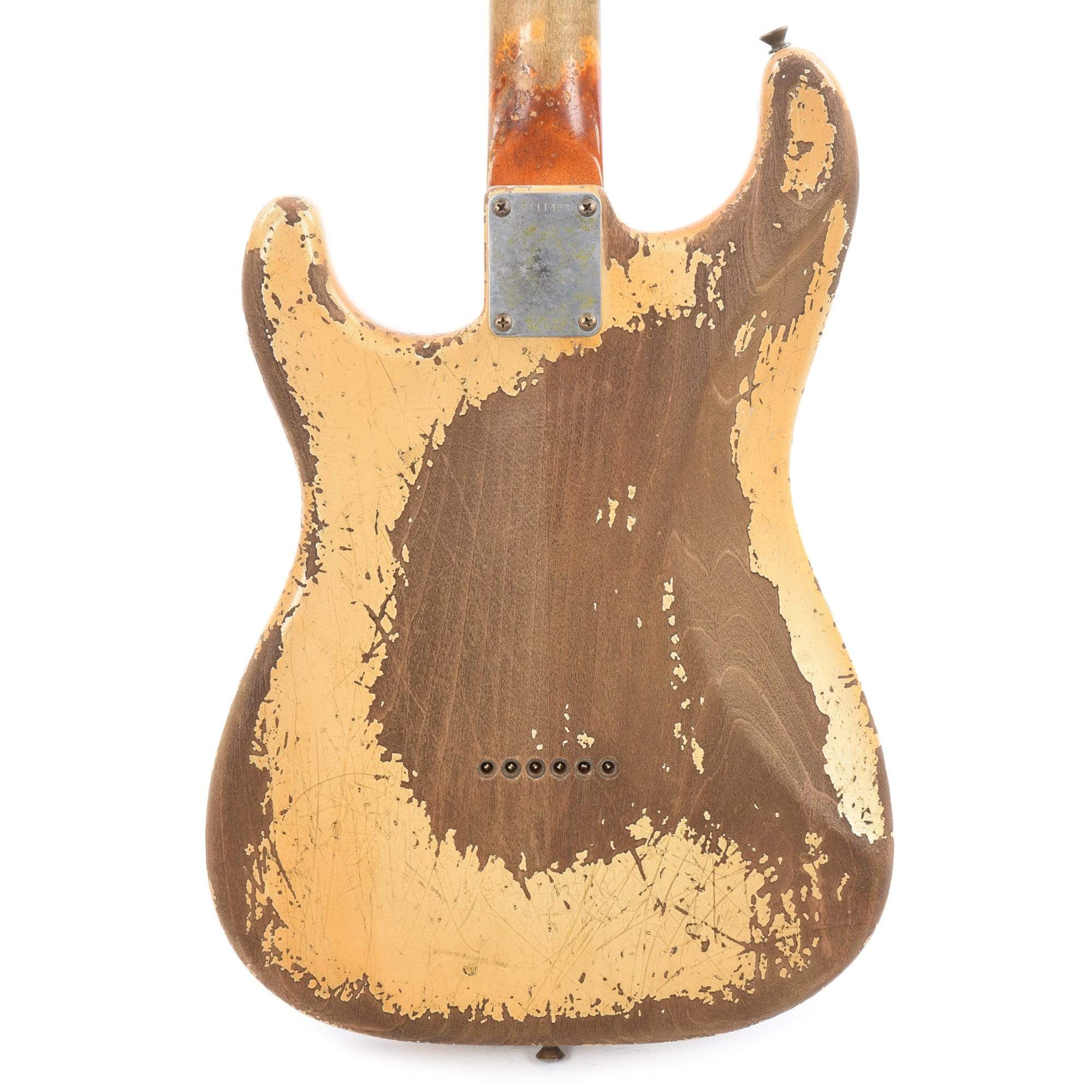 Fender Custom Shop 1963 Stratocaster Hardtail Heavy Relic Aged Olympic White Apprentice Built by George Ruiz Electric Guitars / Solid Body