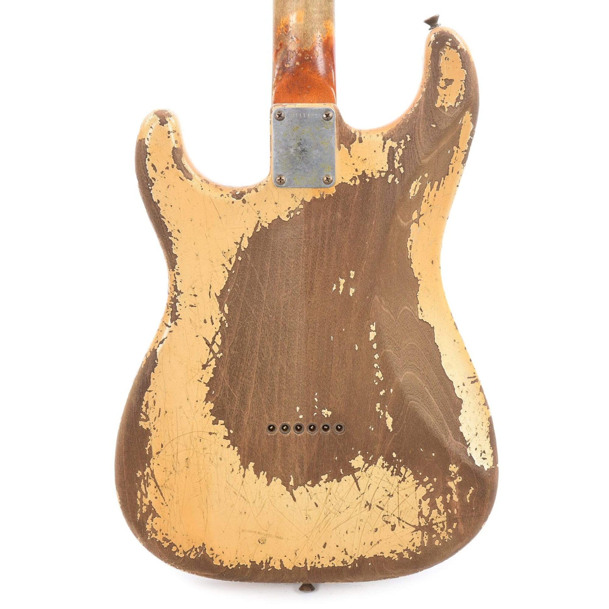 Fender Custom Shop 1963 Stratocaster Hardtail Heavy Relic Aged Olympic White Apprentice Built by George Ruiz Electric Guitars / Solid Body