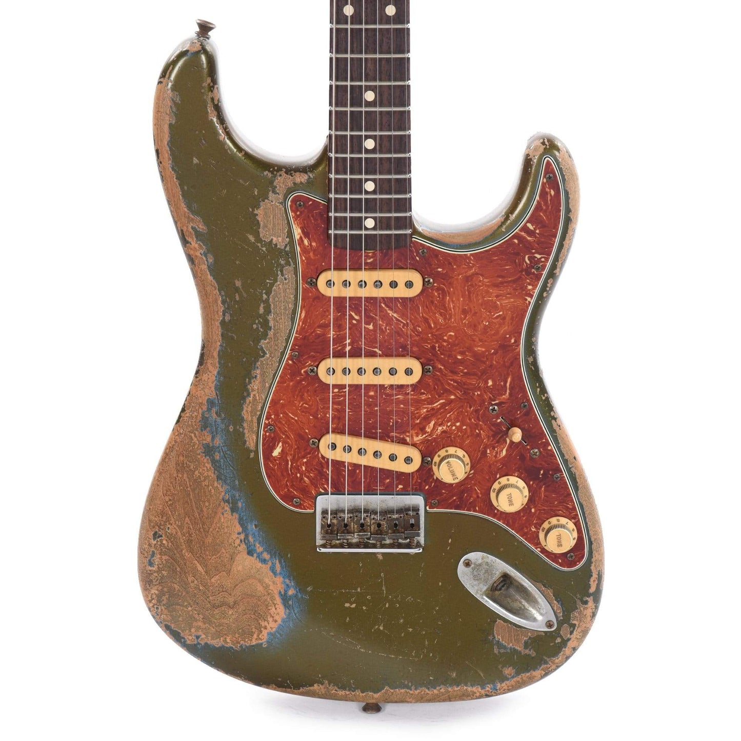 Fender Custom Shop 1963 Stratocaster Hardtail Heavy Relic Super Aged Lake Placid Blue Apprentice Built by George Ruiz Electric Guitars / Solid Body