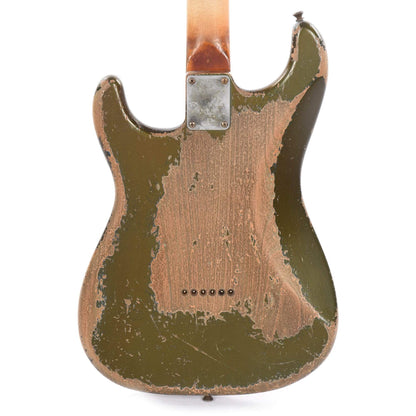 Fender Custom Shop 1963 Stratocaster Hardtail Heavy Relic Super Aged Lake Placid Blue Apprentice Built by George Ruiz Electric Guitars / Solid Body