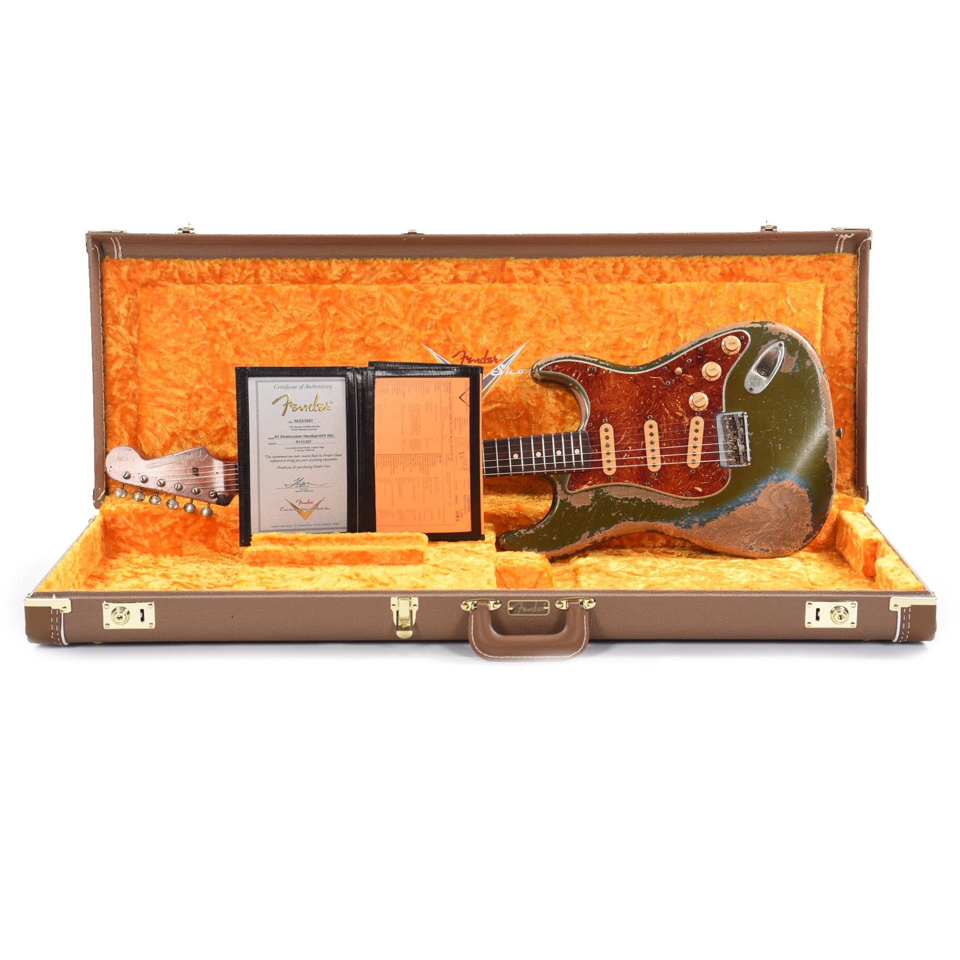 Fender Custom Shop 1963 Stratocaster Hardtail Heavy Relic Super Aged Lake Placid Blue Apprentice Built by George Ruiz Electric Guitars / Solid Body