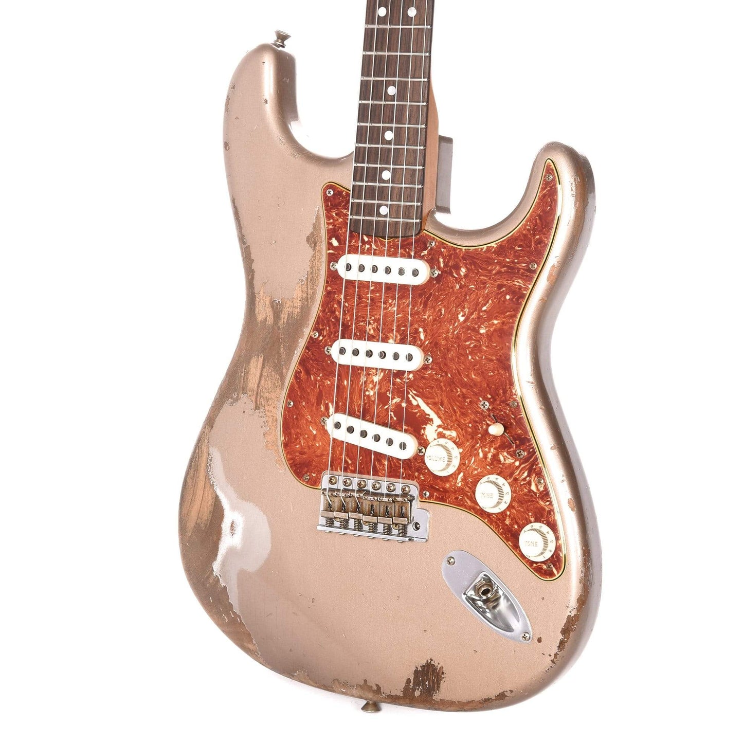 Fender Custom Shop 1963 Stratocaster Heavy Relic Shoreline Gold Master Built by Carlos Lopez Electric Guitars / Solid Body