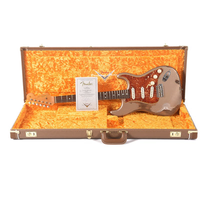 Fender Custom Shop 1963 Stratocaster Heavy Relic Shoreline Gold Master Built by Carlos Lopez Electric Guitars / Solid Body