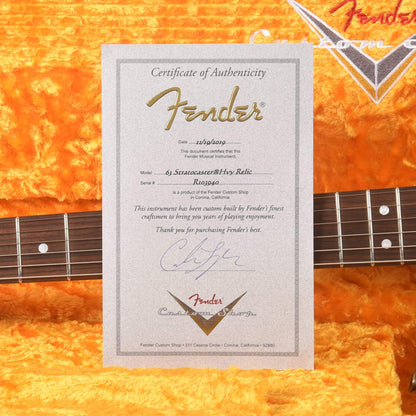 Fender Custom Shop 1963 Stratocaster Heavy Relic Shoreline Gold Master Built by Carlos Lopez Electric Guitars / Solid Body