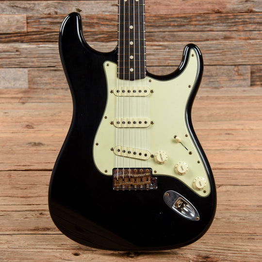 Fender Custom Shop 1963 Stratocaster Journeyman Relic Aged Black 2021 Electric Guitars / Solid Body