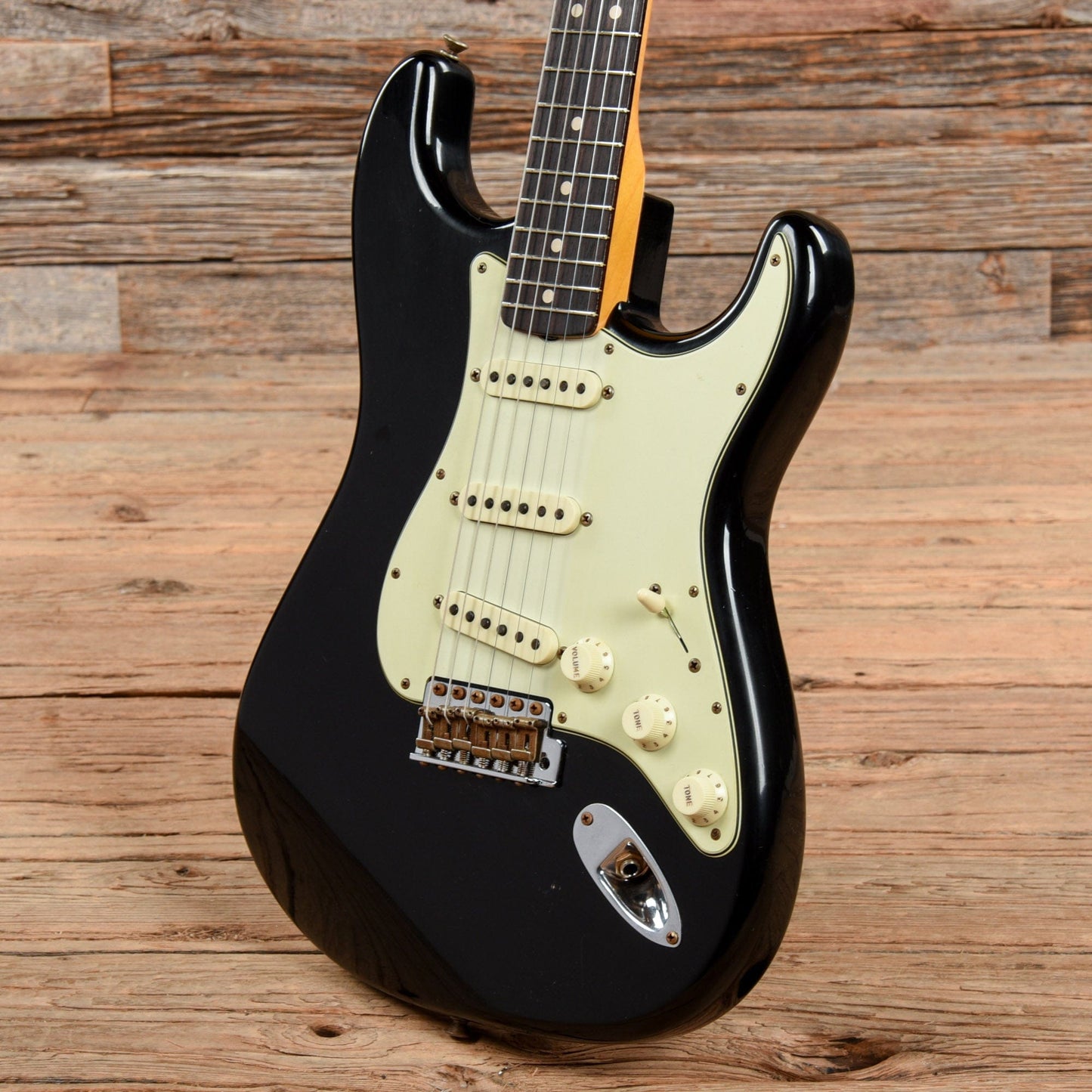 Fender Custom Shop 1963 Stratocaster Journeyman Relic Aged Black 2021 Electric Guitars / Solid Body