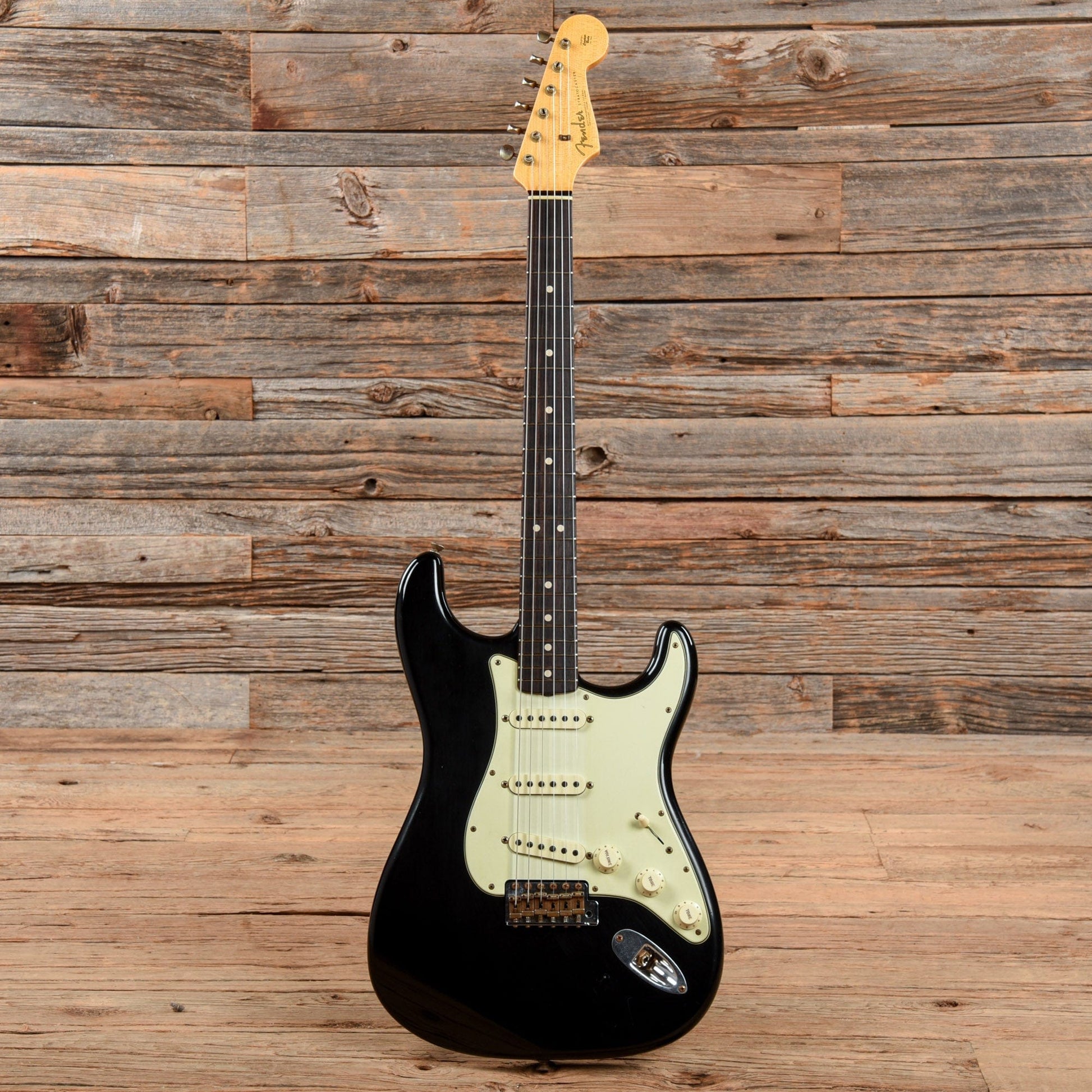 Fender Custom Shop 1963 Stratocaster Journeyman Relic Aged Black 2021 Electric Guitars / Solid Body