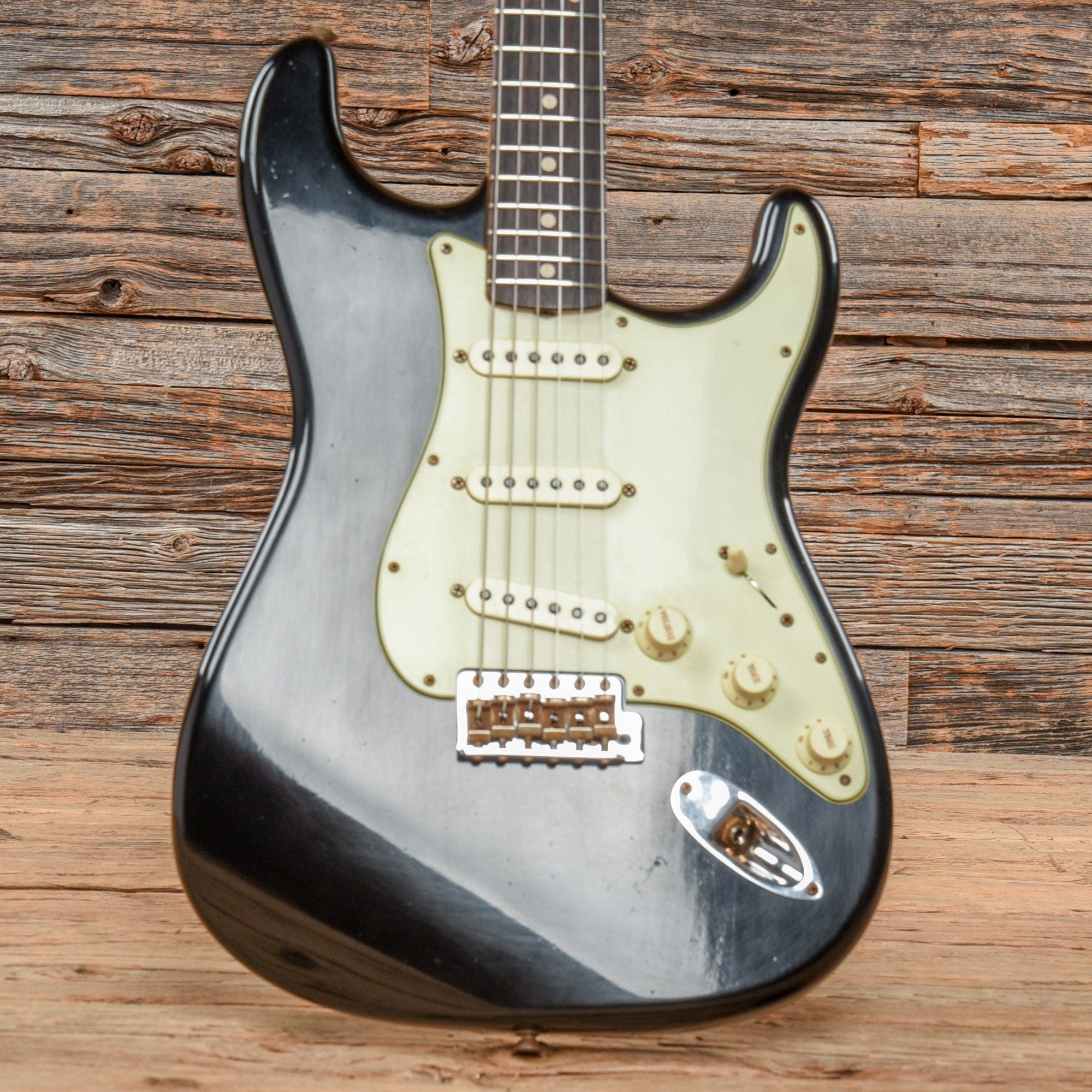 Fender Custom Shop 1963 Stratocaster Journeyman Relic Aged Black 2021 Electric Guitars / Solid Body