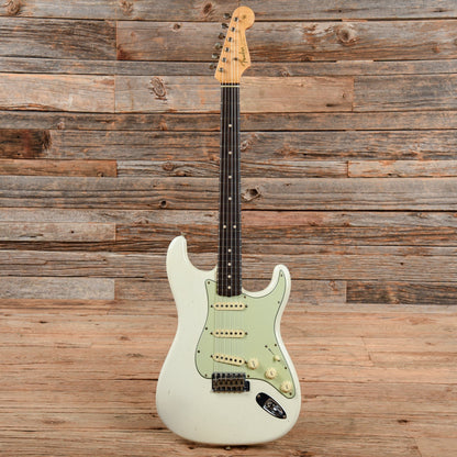 Fender Custom Shop 1963 Stratocaster Journeyman Relic Aged Olympic White 2020 Electric Guitars / Solid Body