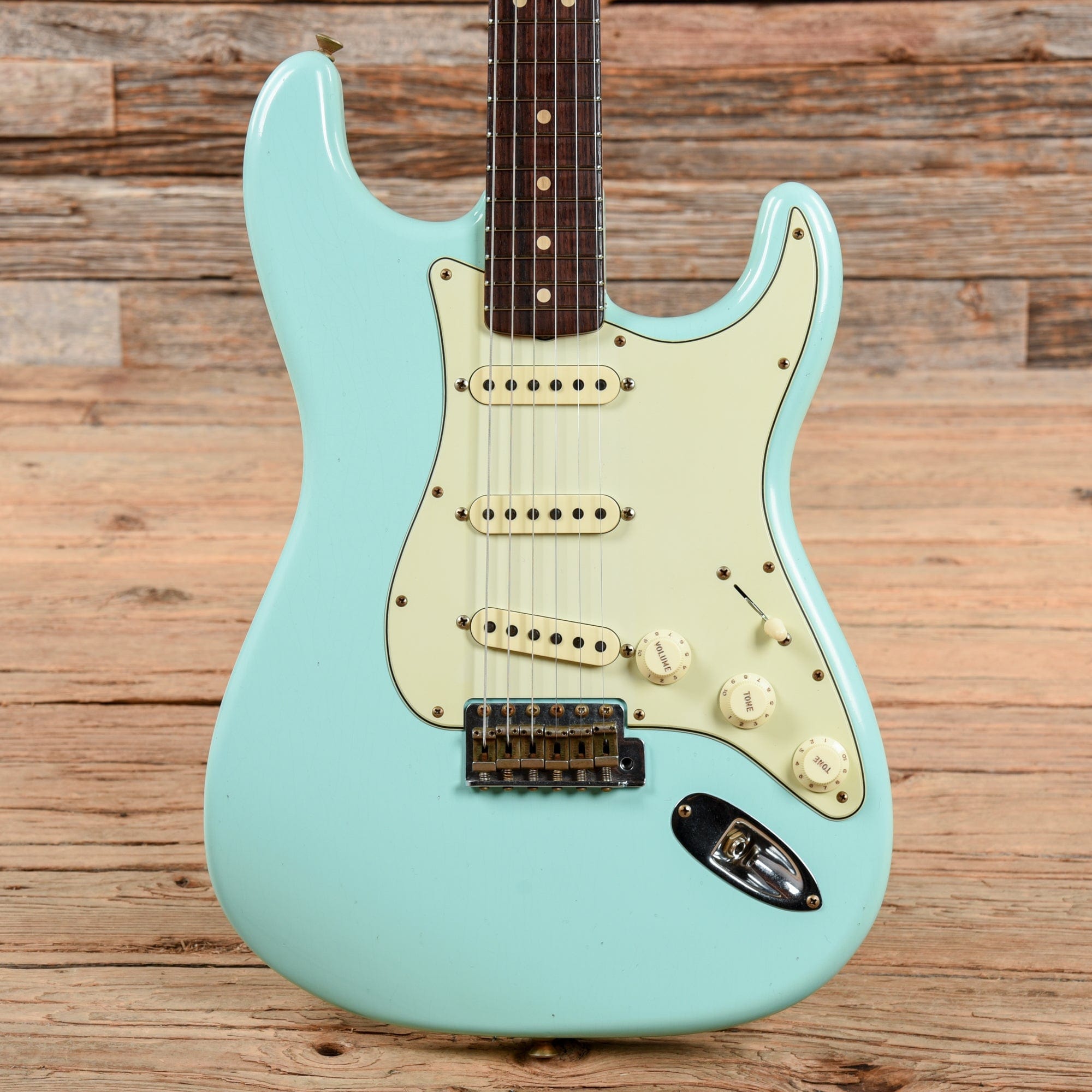 Fender Custom Shop 1963 Stratocaster Journeyman Relic Aged Surf Green 2022 Electric Guitars / Solid Body