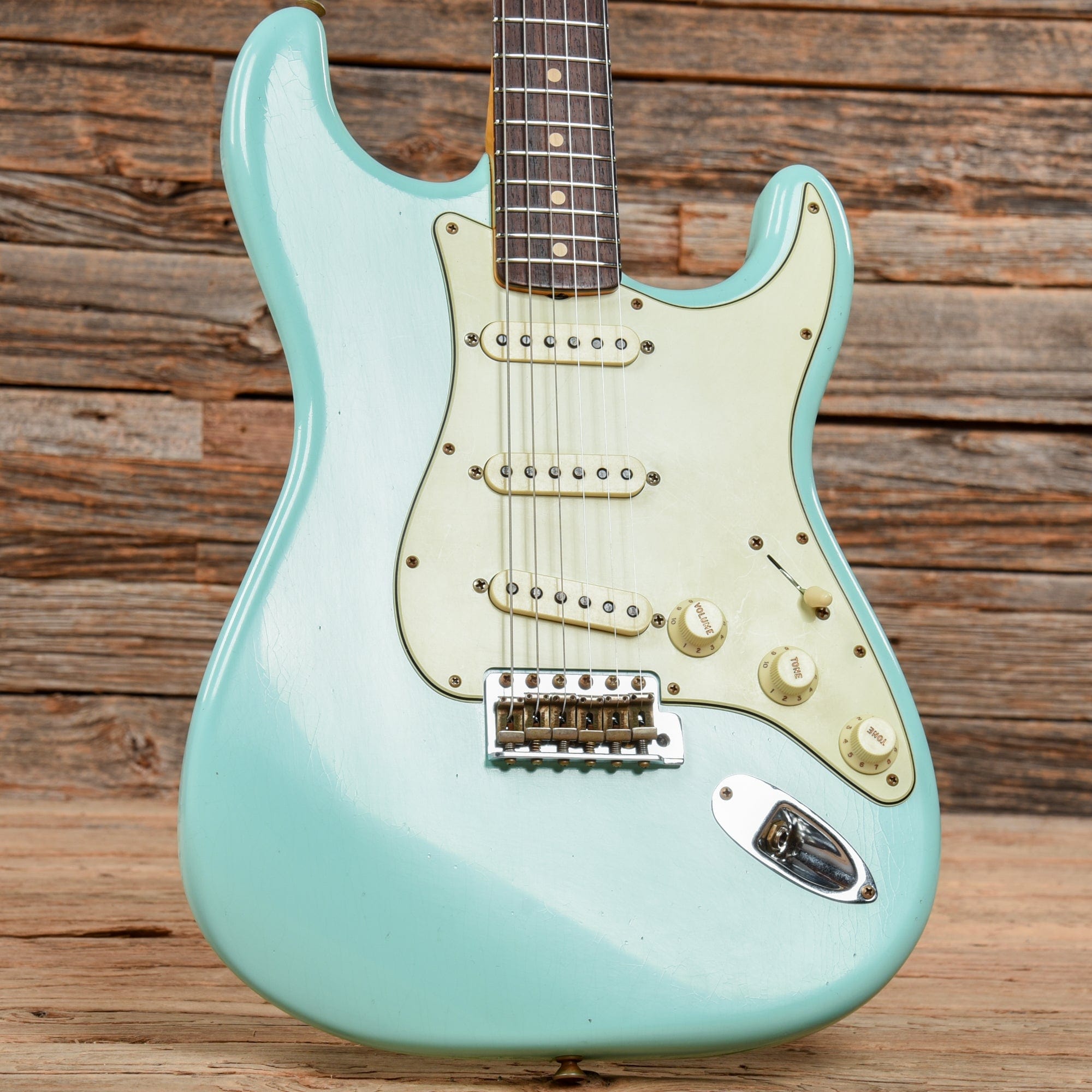 Fender Custom Shop 1963 Stratocaster Journeyman Relic Aged Surf Green 2022 Electric Guitars / Solid Body