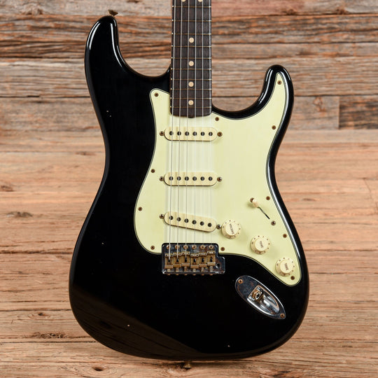 Fender Custom Shop 1963 Stratocaster Journeyman Relic Black 2022 Electric Guitars / Solid Body