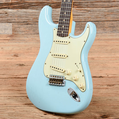 Fender Custom Shop 1963 Stratocaster Journeyman Relic Faded Daphne Blue 2022 Electric Guitars / Solid Body