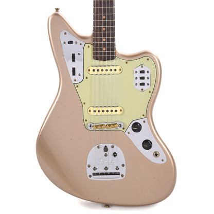 Fender Custom Shop 1964 Jaguar Journeyman Relic Faded Aged Shoreline Gold Metallic Electric Guitars / Solid Body