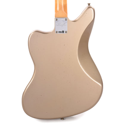 Fender Custom Shop 1964 Jaguar Journeyman Relic Faded Aged Shoreline Gold Metallic Electric Guitars / Solid Body