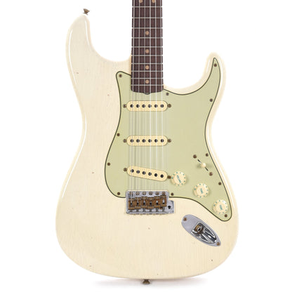 Fender Custom Shop 1964 Stratocaster Journeyman Relic Aged Olympic White Electric Guitars / Solid Body