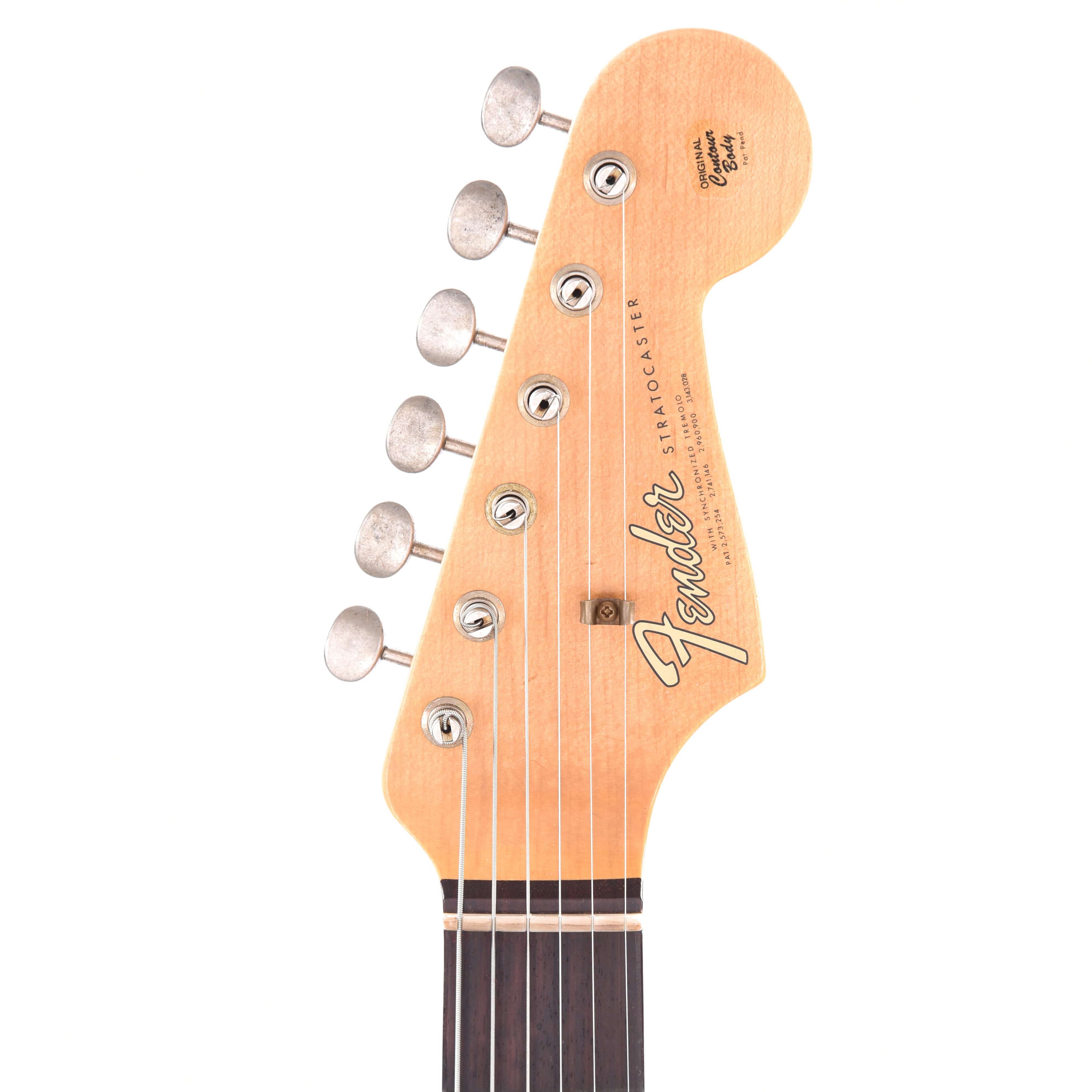 Fender Custom Shop 1964 Stratocaster Journeyman Relic Faded Aged Daphne Blue Electric Guitars / Solid Body