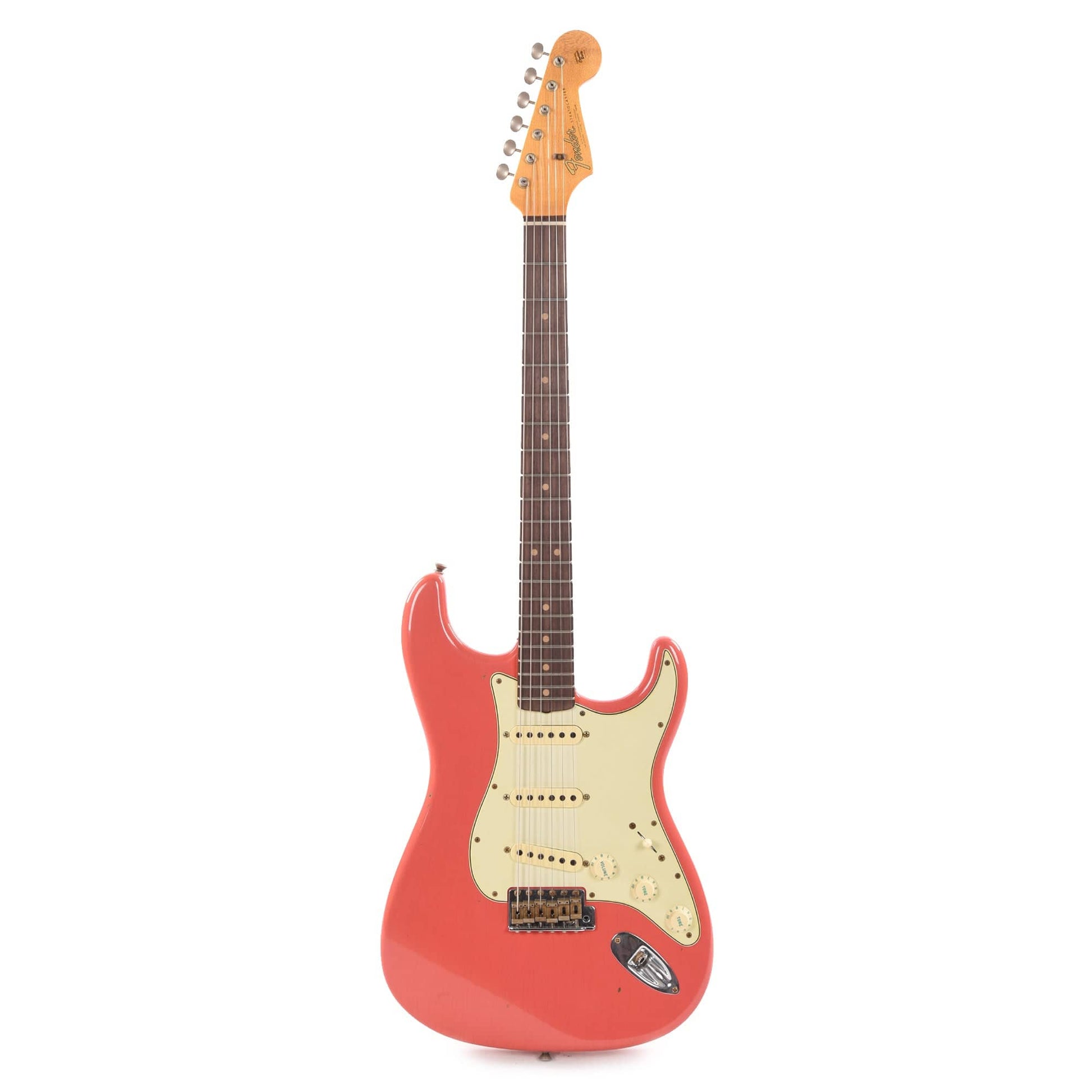 Fender Custom Shop 1964 Stratocaster Journeyman Relic Faded Aged Fiesta Red Electric Guitars / Solid Body