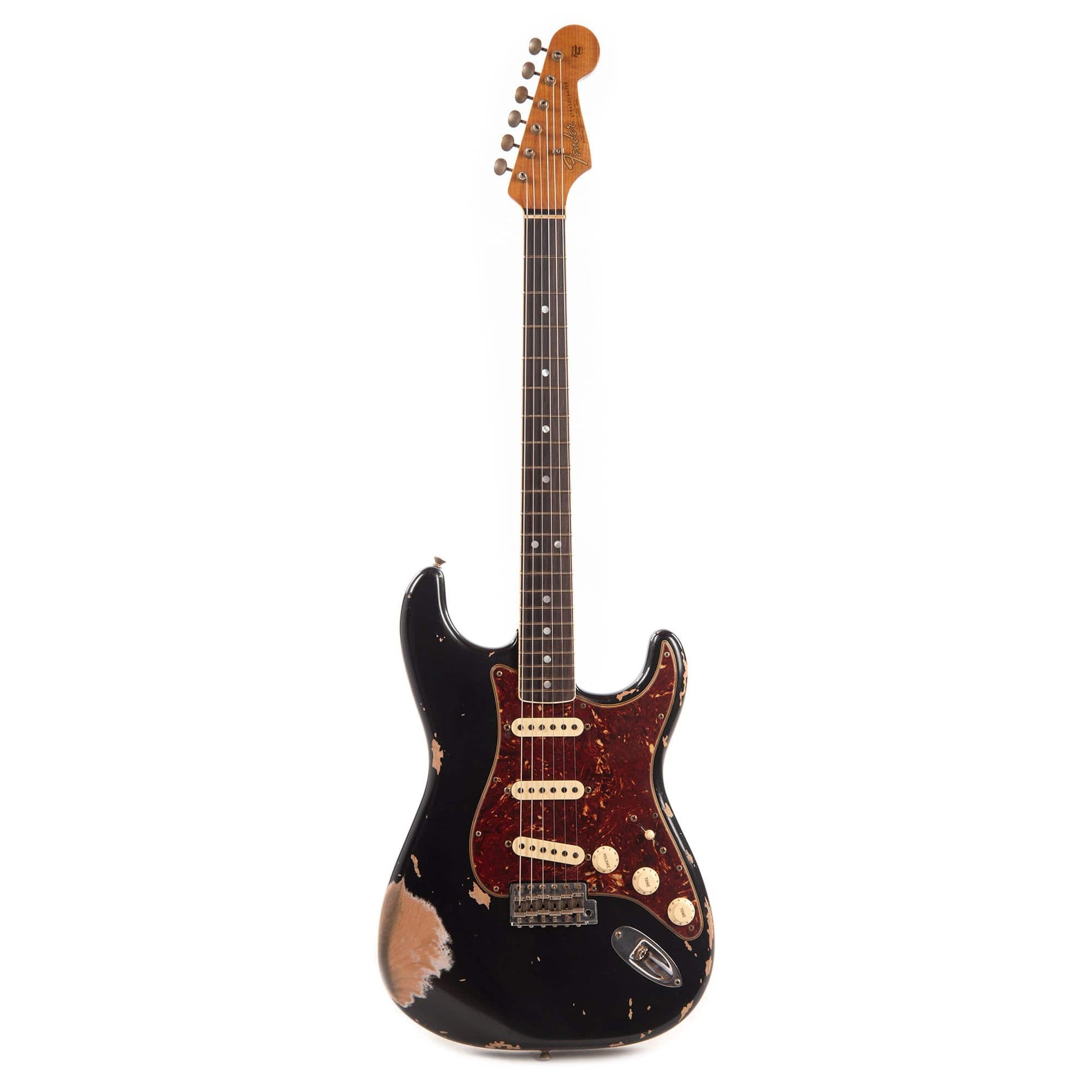 Fender Custom Shop 1965 Stratocaster "Chicago Special" Heavy Relic Aged Black w/Roasted Maple Neck Electric Guitars / Solid Body