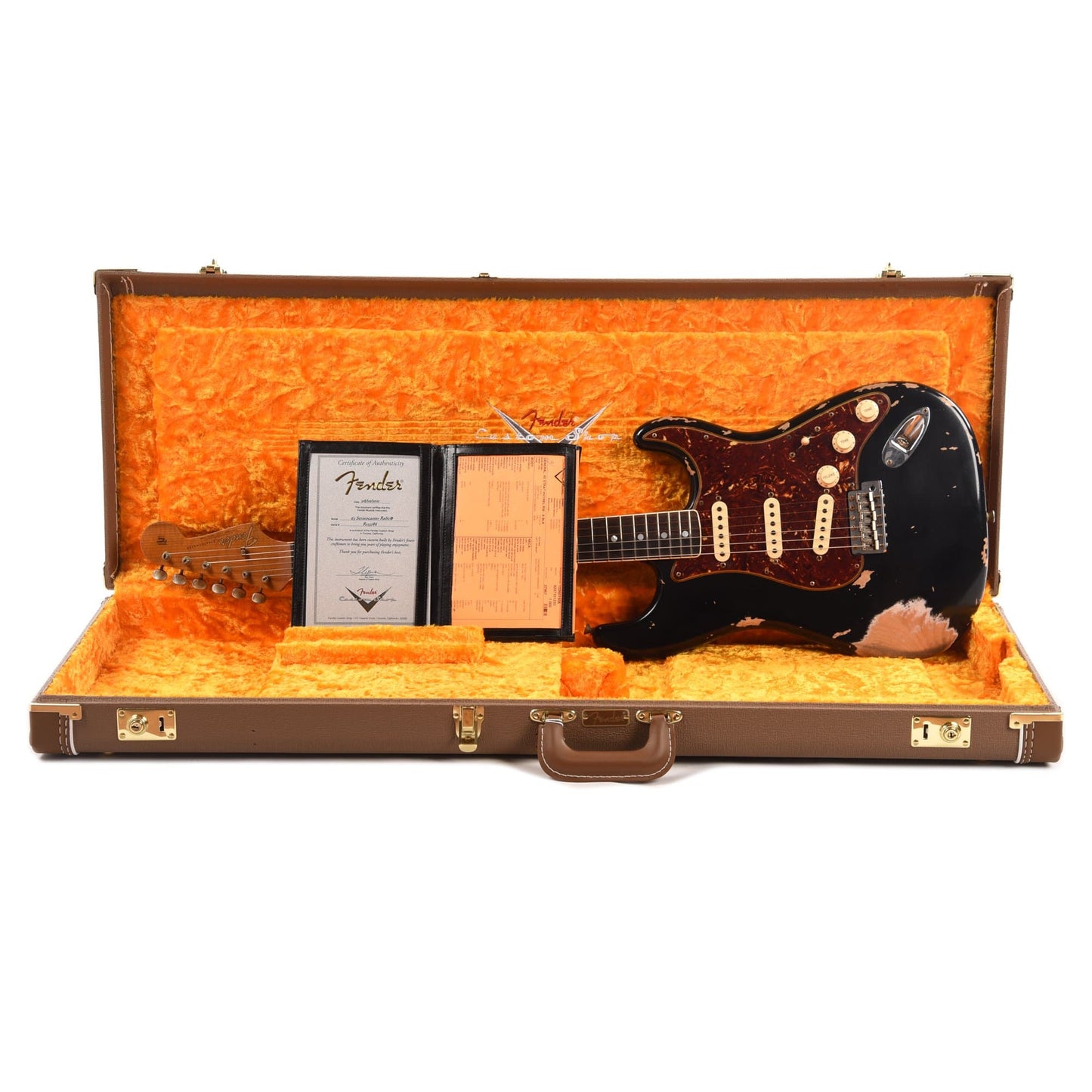 Fender Custom Shop 1965 Stratocaster "Chicago Special" Heavy Relic Aged Black w/Roasted Maple Neck Electric Guitars / Solid Body