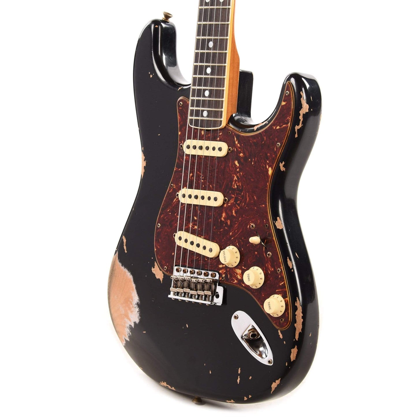 Fender Custom Shop 1965 Stratocaster "Chicago Special" Heavy Relic Aged Black w/Roasted Maple Neck Electric Guitars / Solid Body