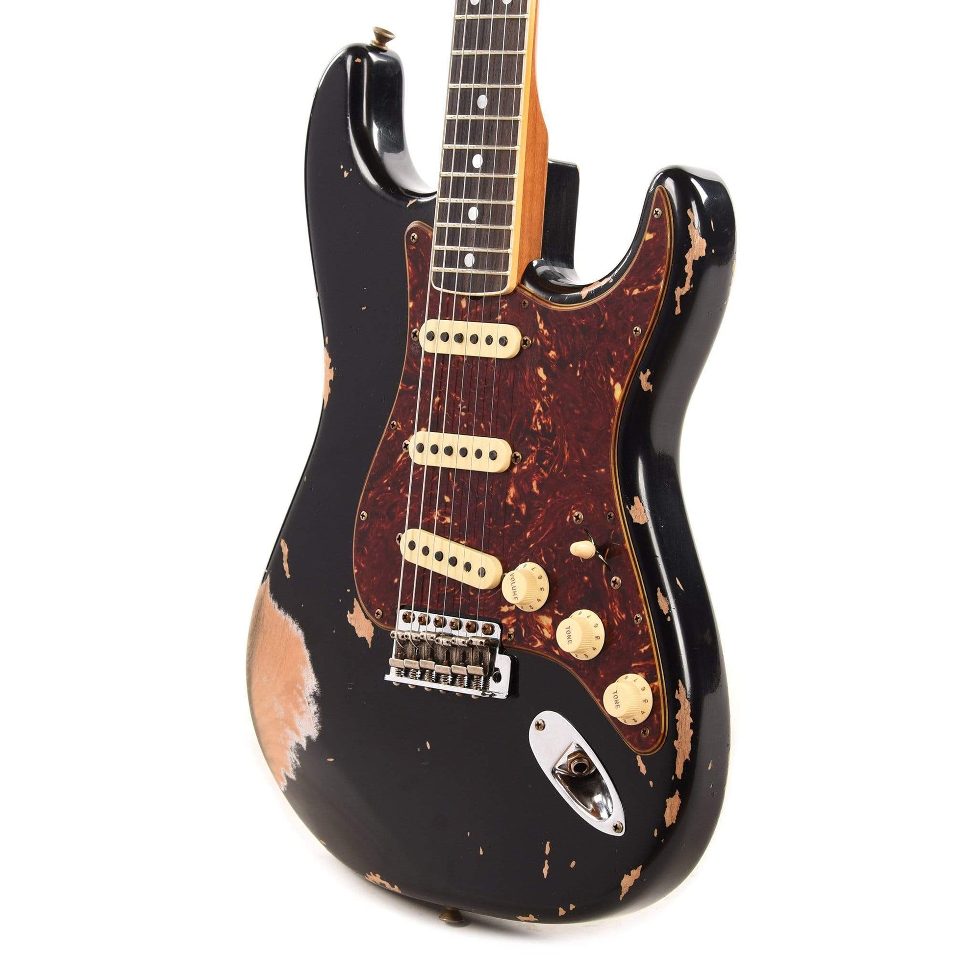 Fender Custom Shop 1965 Stratocaster "Chicago Special" Heavy Relic Aged Black w/Roasted Maple Neck Electric Guitars / Solid Body