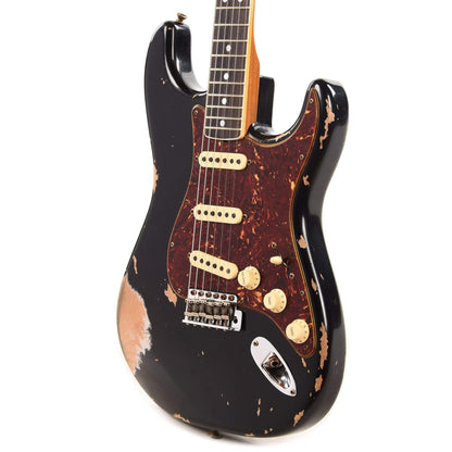 Fender Custom Shop 1965 Stratocaster "Chicago Special" Heavy Relic Aged Black w/Roasted Maple Neck Electric Guitars / Solid Body