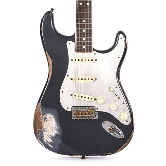 Fender Custom Shop 1965 Stratocaster "Chicago Special" Heavy Relic Super Aged Dark Lake Placid Blue w/Roasted Bound Neck Electric Guitars / Solid Body