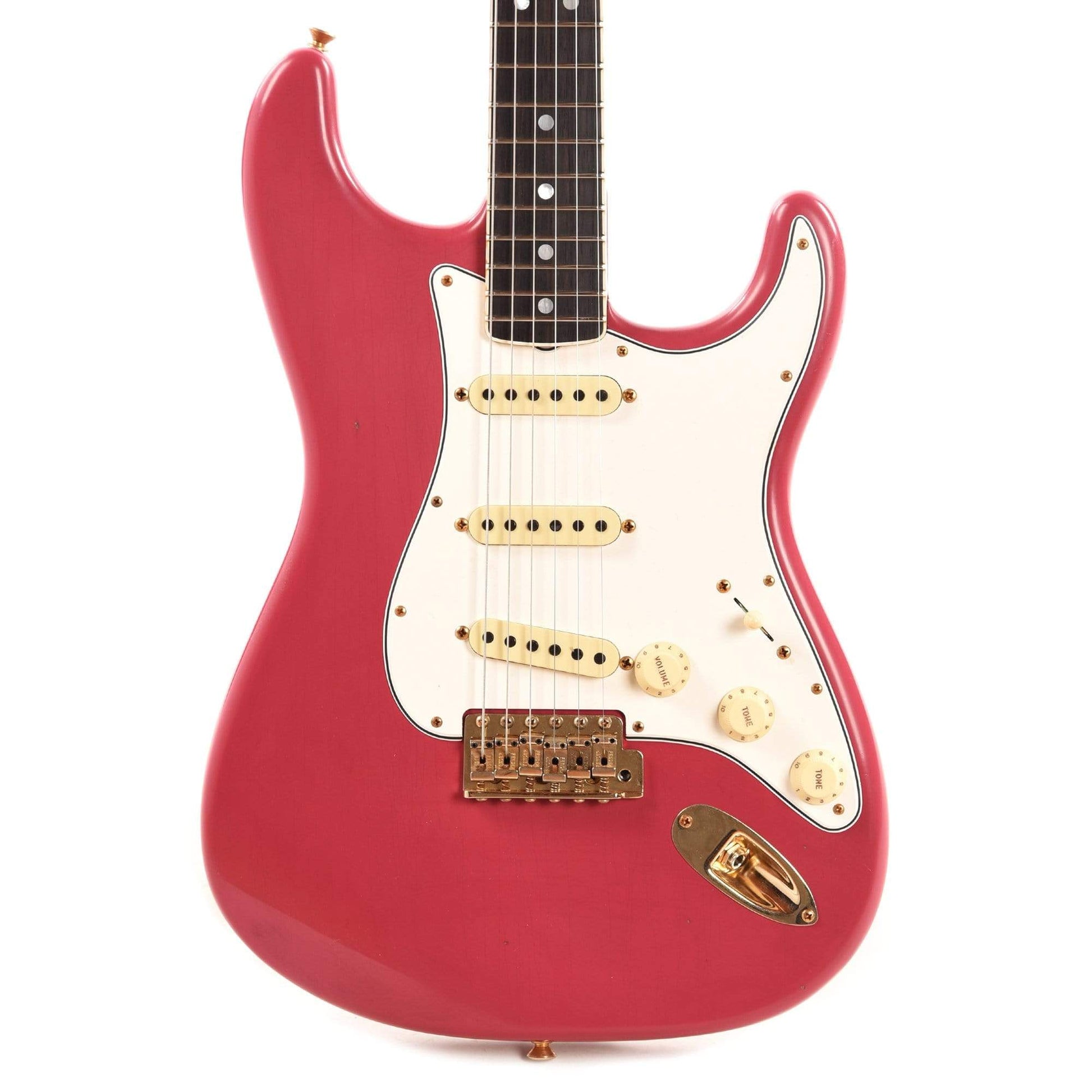 Fender Custom Shop 1965 Stratocaster "Chicago Special" Journeyman Faded Dakota Red w/Roasted Bound Neck & Gold Hardware Electric Guitars / Solid Body