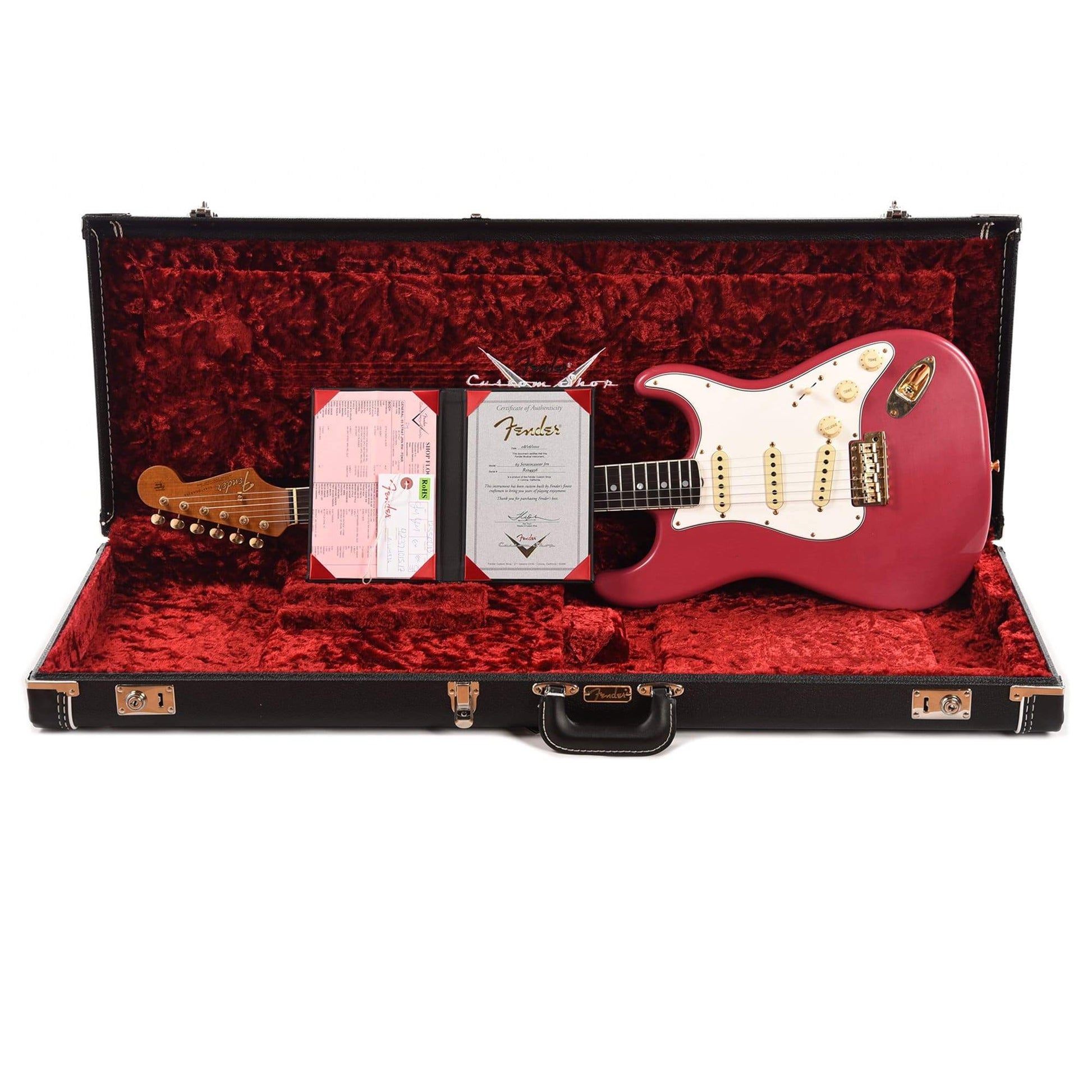 Fender Custom Shop 1965 Stratocaster "Chicago Special" Journeyman Faded Dakota Red w/Roasted Bound Neck & Gold Hardware Electric Guitars / Solid Body