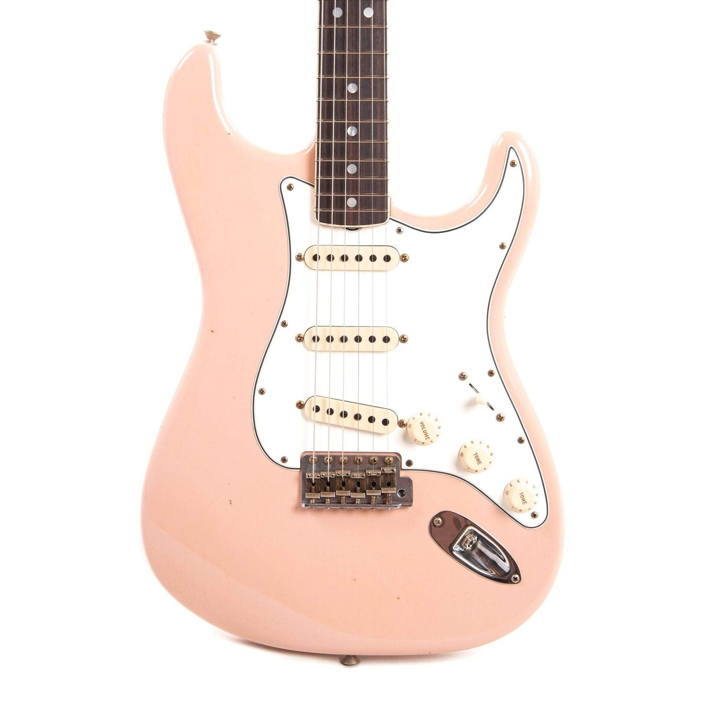 Fender Custom Shop 1965 Stratocaster "Chicago Special" Journeyman Relic Aged Shell Pink w/Roasted Bound Neck & Painted Headcap Electric Guitars / Solid Body
