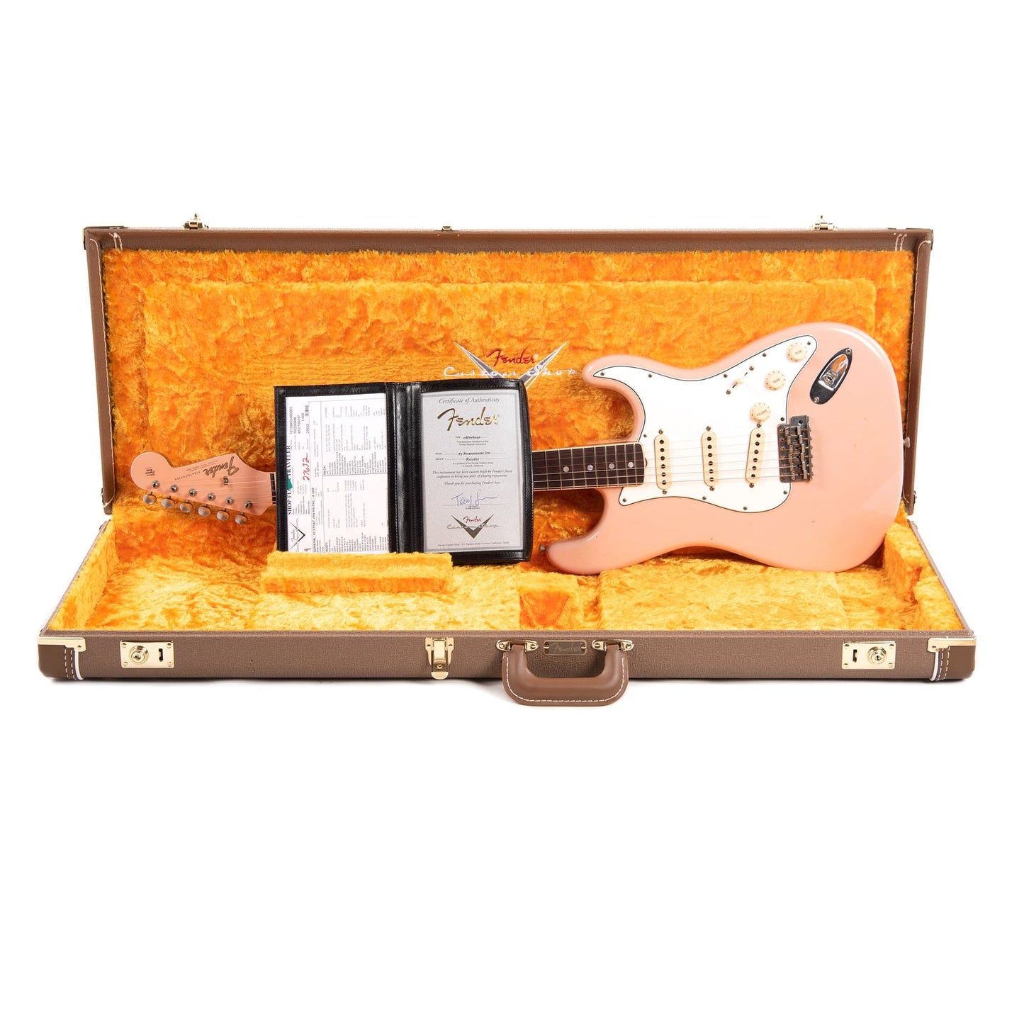 Fender Custom Shop 1965 Stratocaster "Chicago Special" Journeyman Relic Aged Shell Pink w/Roasted Bound Neck & Painted Headcap Electric Guitars / Solid Body