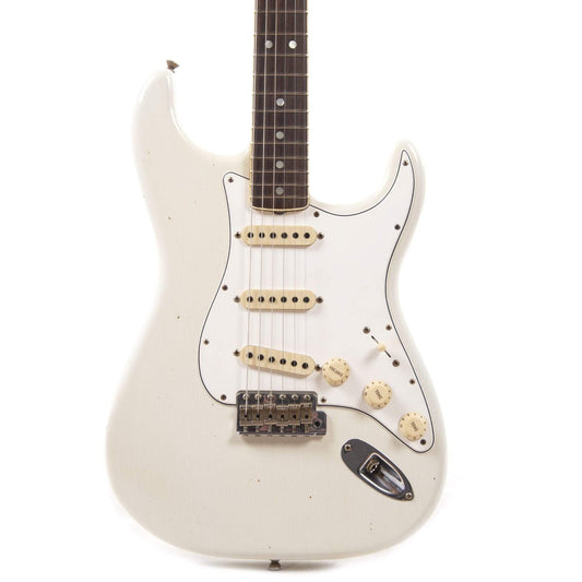 Fender Custom Shop 1965 Stratocaster "Chicago Special" Journeyman Relic Super Aged Olympic White w/Roasted Bound Neck Electric Guitars / Solid Body