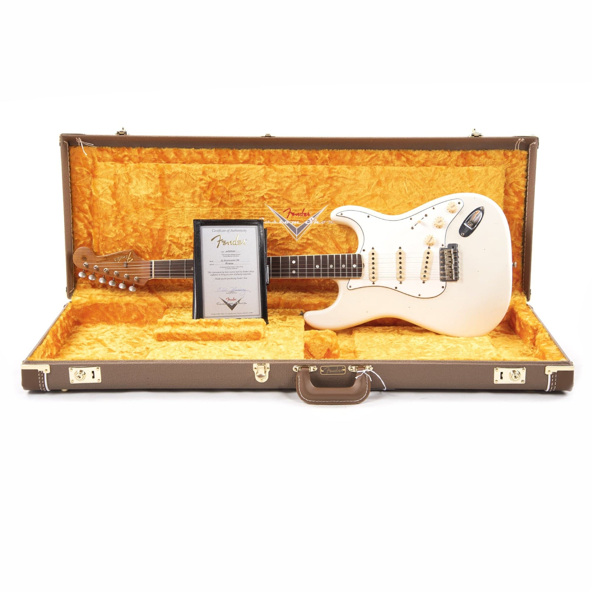 Fender Custom Shop 1965 Stratocaster "Chicago Special" Journeyman Relic Super Aged Olympic White w/Roasted Bound Neck Electric Guitars / Solid Body