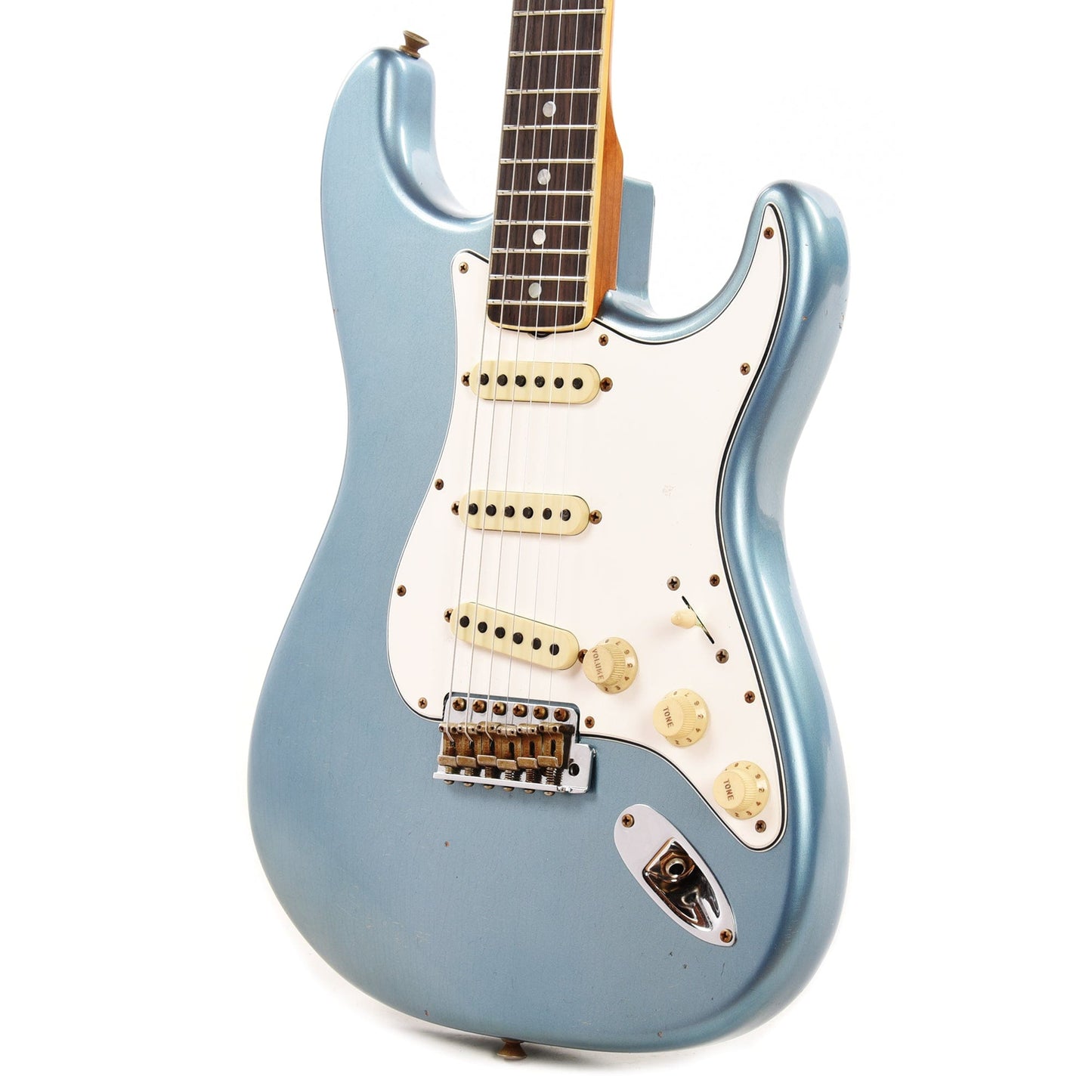 Fender Custom Shop 1965 Stratocaster "Chicago Special" Journeyman Super Aged Lake Placid Blue w/Roasted Bound Neck Electric Guitars / Solid Body
