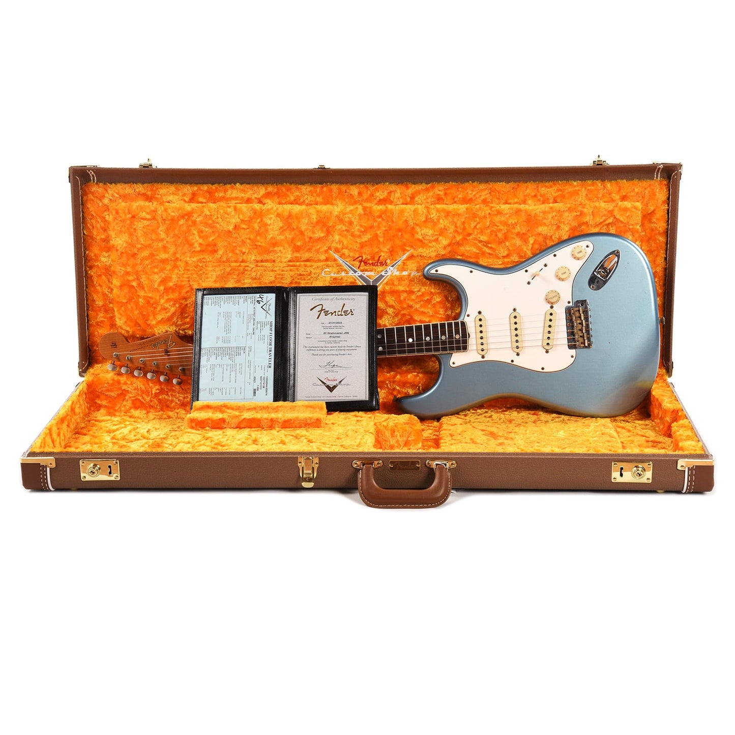 Fender Custom Shop 1965 Stratocaster "Chicago Special" Journeyman Super Aged Lake Placid Blue w/Roasted Bound Neck Electric Guitars / Solid Body