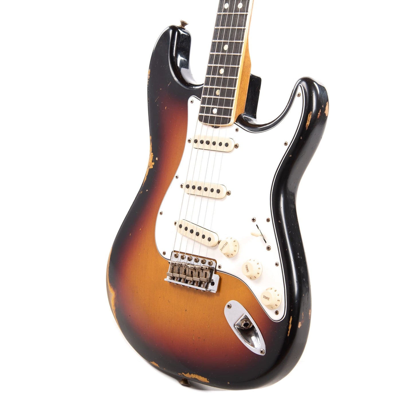 Fender Custom Shop 1965 Stratocaster "Chicago Special" Relic Faded/Aged 3-Color Sunburst w/Roasted Bound Neck Electric Guitars / Solid Body