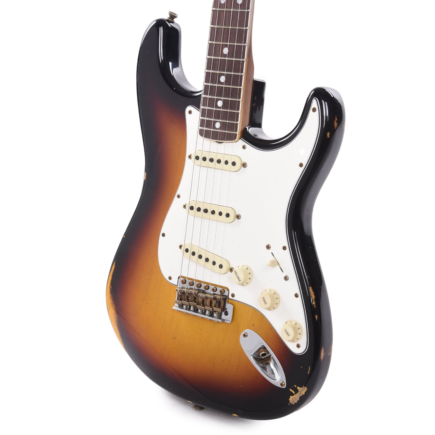 Fender Custom Shop 1965 Stratocaster "Chicago Special" Relic Faded/Aged 3-Color Sunburst w/Roasted Bound Neck Electric Guitars / Solid Body
