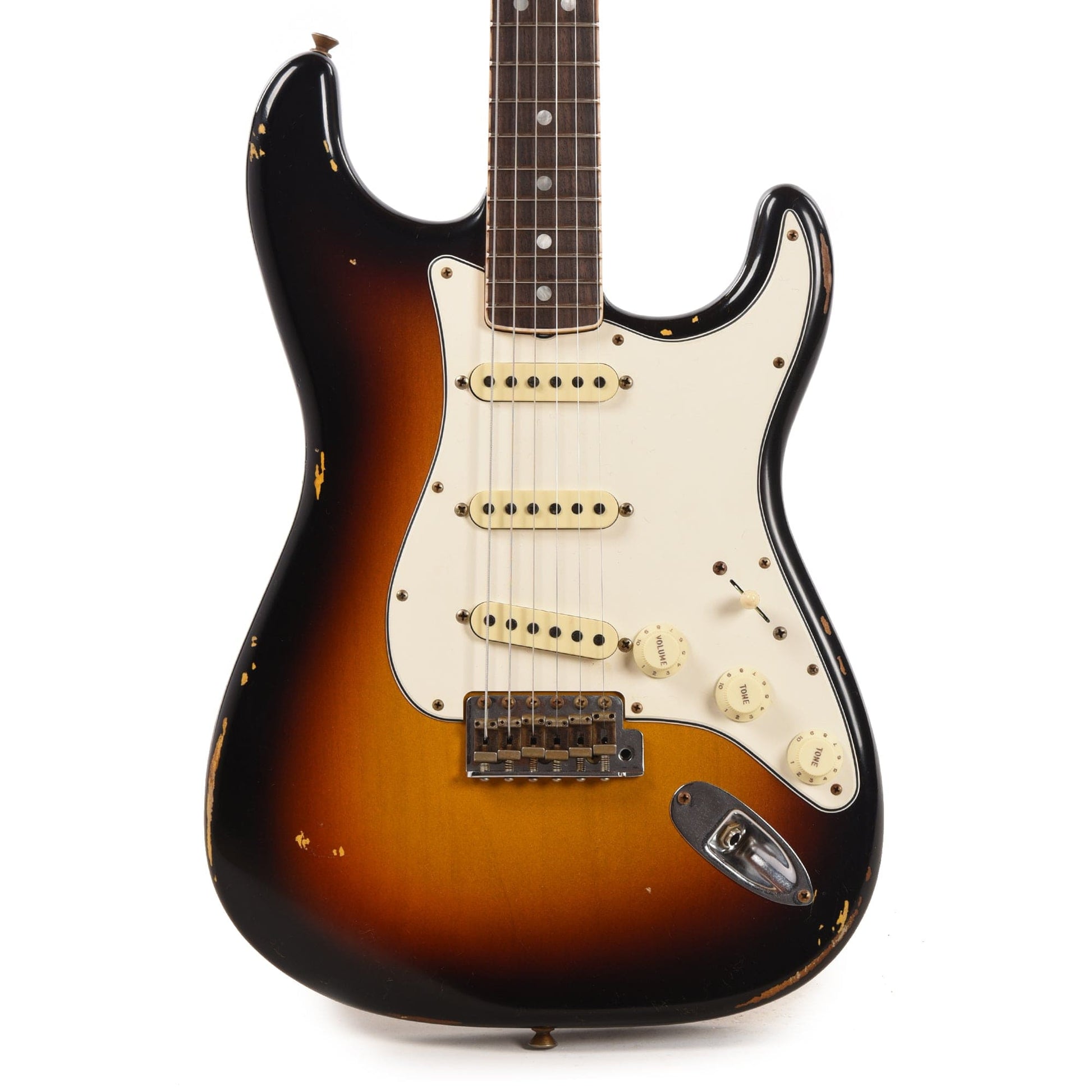 Fender Custom Shop 1965 Stratocaster "Chicago Special" Relic Faded/Aged 3-Color Sunburst w/Roasted Bound Neck Electric Guitars / Solid Body