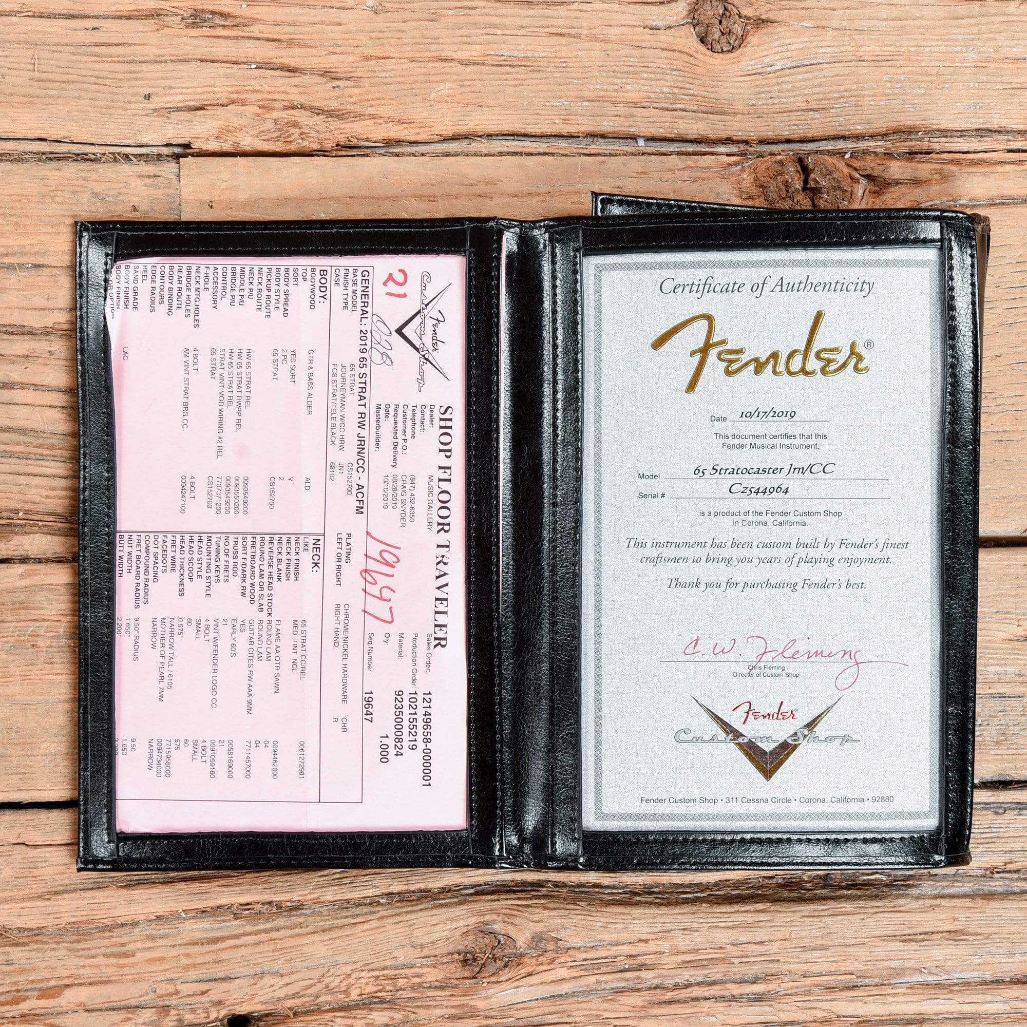 Fender Custom Shop 1965 Stratocaster Journeyman/Closet Classic Charcoal Frost Metallic 2019 Electric Guitars / Solid Body