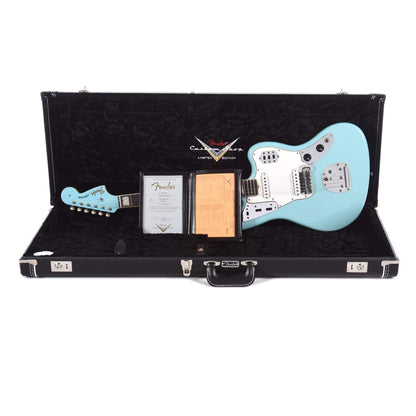Fender Custom Shop 1966 Jaguar "CME Spec" Journeyman Relic Aged Daphne Blue w/Painted Headcap & Lollars Electric Guitars / Solid Body