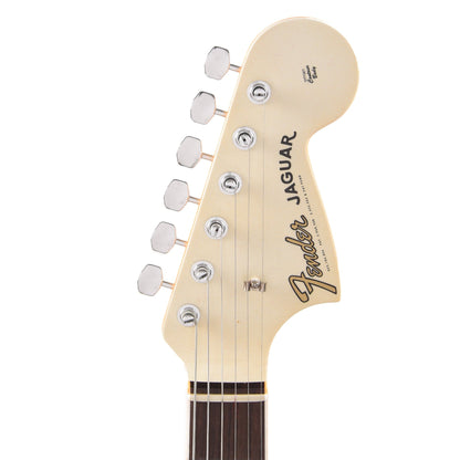 Fender Custom Shop 1966 Jaguar Deluxe Closet Classic Aged Olympic White Electric Guitars / Solid Body