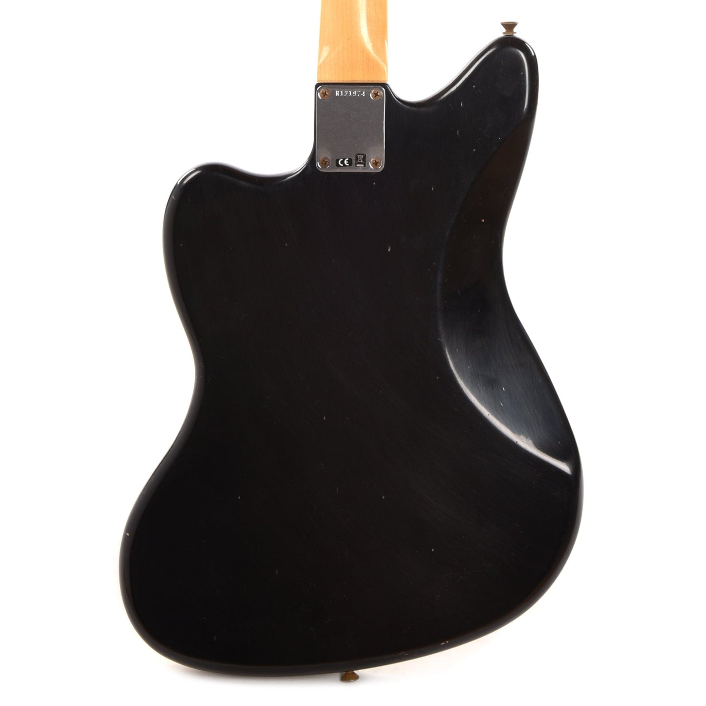 Fender Custom Shop 1966 Jazzmaster "Chicago Special" Journeyman Aged Black w/Tortoise Pickguard & Painted Headcap Electric Guitars / Solid Body