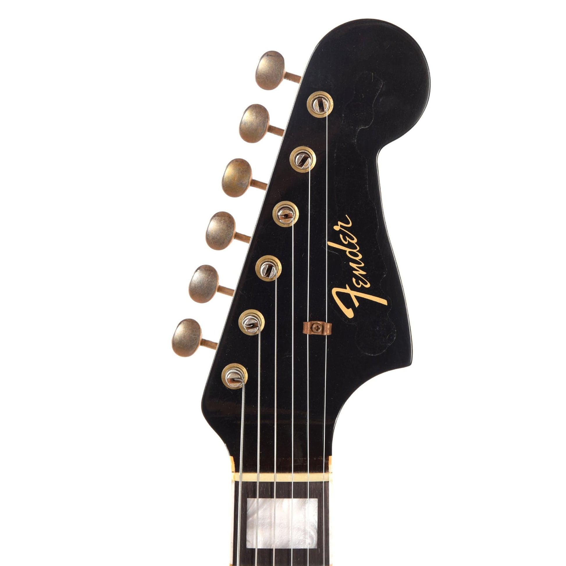Fender Custom Shop 1966 Jazzmaster "Chicago Special" Journeyman Aged Black w/Tortoise Pickguard & Painted Headcap Electric Guitars / Solid Body