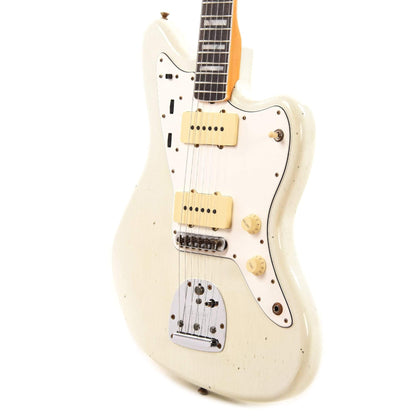 Fender Custom Shop 1966 Jazzmaster "Chicago Special" Journeyman Aged Olympic White w/Painted Headcap Electric Guitars / Solid Body