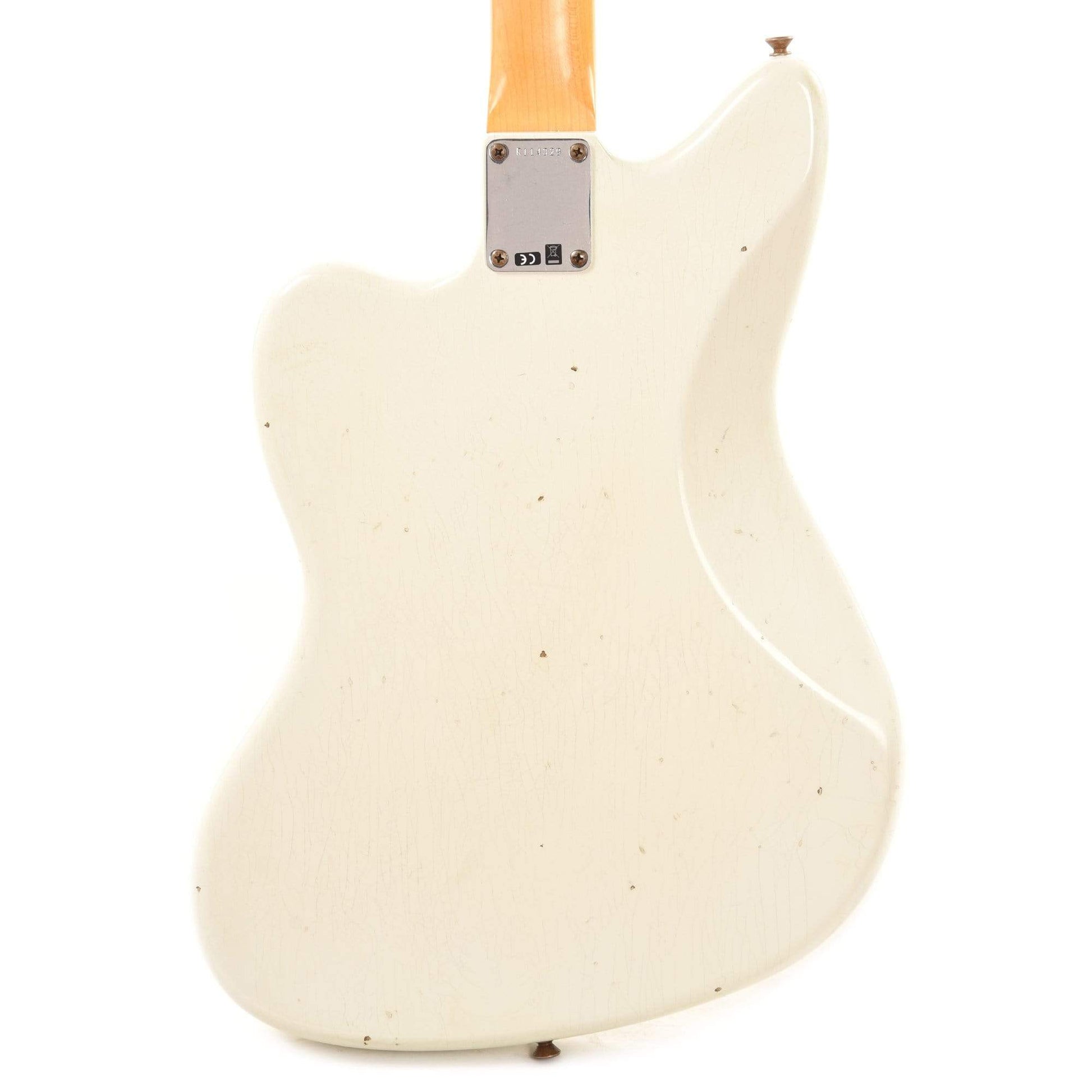 Fender Custom Shop 1966 Jazzmaster "Chicago Special" Journeyman Aged Olympic White w/Painted Headcap Electric Guitars / Solid Body