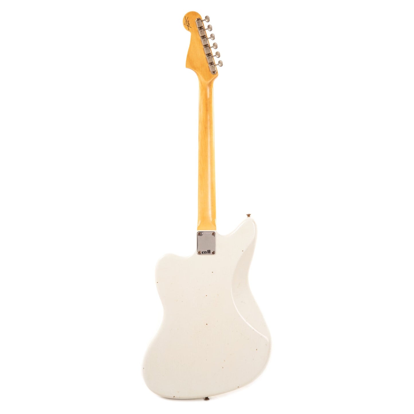 Fender Custom Shop 1966 Jazzmaster "Chicago Special" Journeyman Aged Olympic White w/Painted Headcap Electric Guitars / Solid Body