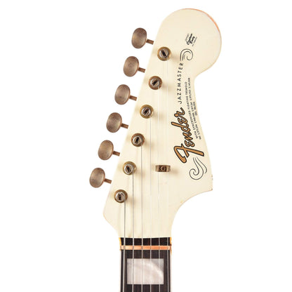 Fender Custom Shop 1966 Jazzmaster "Chicago Special" Journeyman Aged Olympic White w/Painted Headcap Electric Guitars / Solid Body