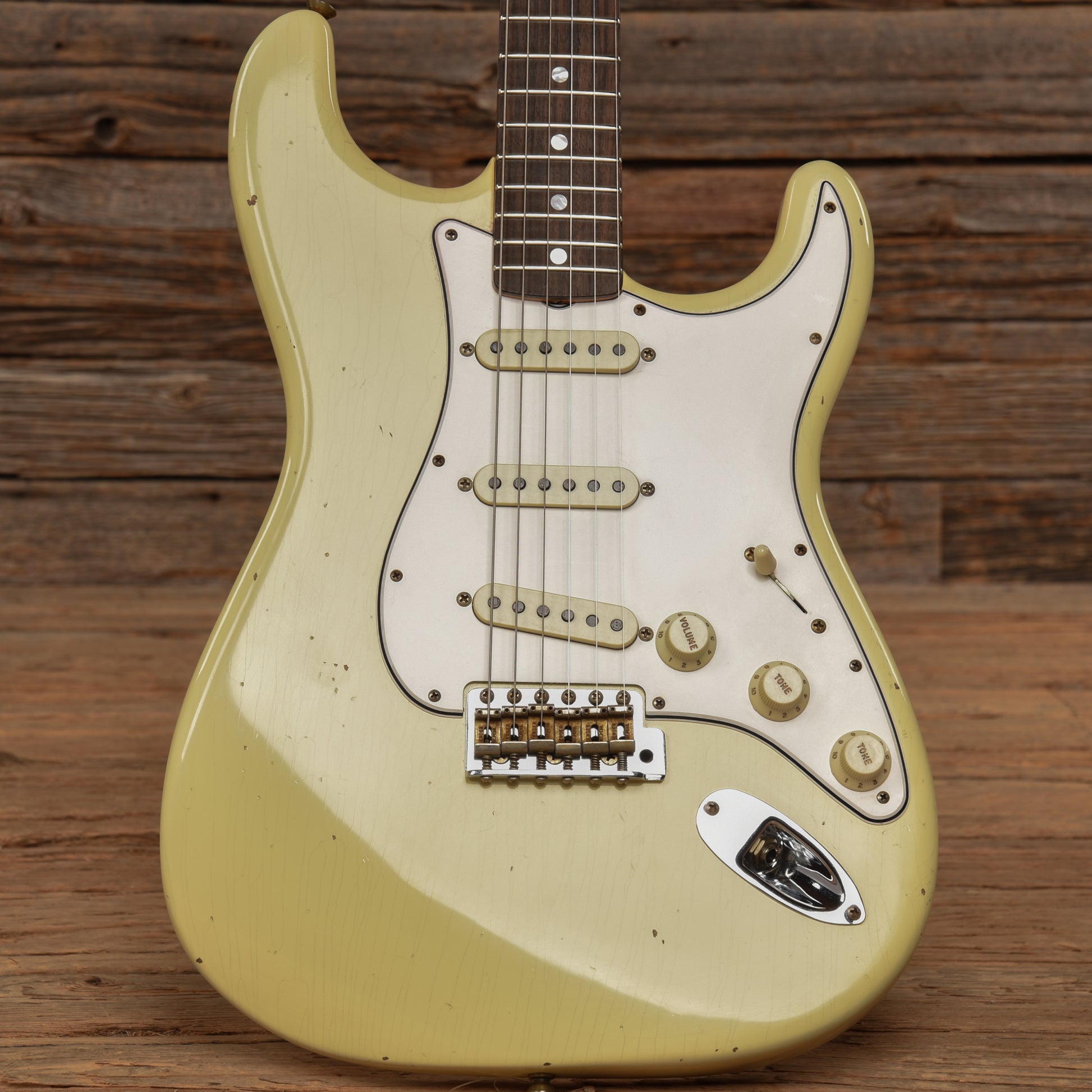 Fender Custom Shop 1967 Stratocaster Reissue Journeyman Relic Olympic White 2022 Electric Guitars / Solid Body