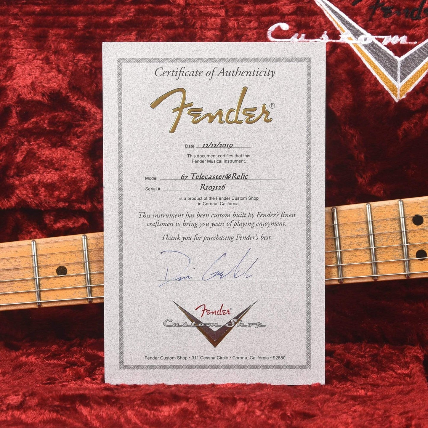 Fender Custom Shop 1967 Telecaster Relic Aged Olympic White Master Built by Dennis Galuszka Electric Guitars / Solid Body